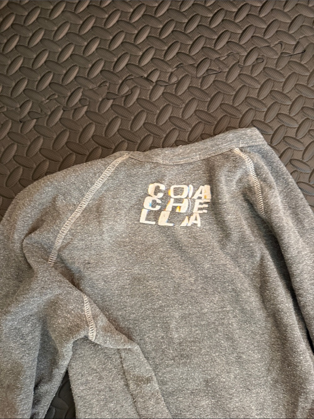 Alternative Gray Coachella Graphic Crewneck Sweatshirt circa 2014 - Picture 3 of 3